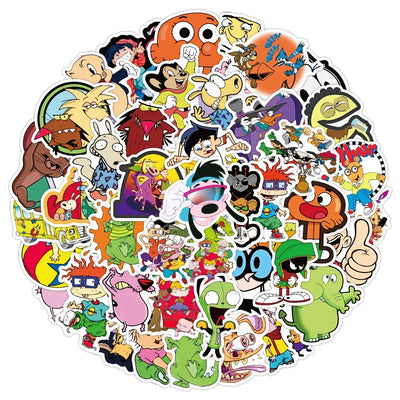 50PCS Classic Cartoon Animation Stickers