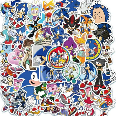 50Pcs Sonic Anime Stickers