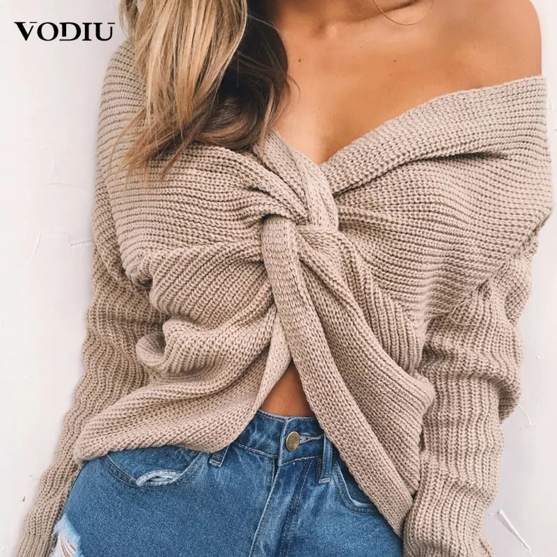 Knitted Pullover Sweater