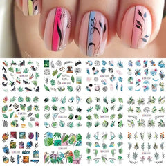 Water Design Nails Sticker Set