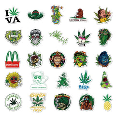 50PCS Weed Spoof Graffiti Characters Stickers