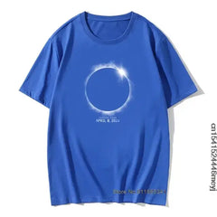 Total Solar Eclipse April 8 2024 3D Planet T-shirt