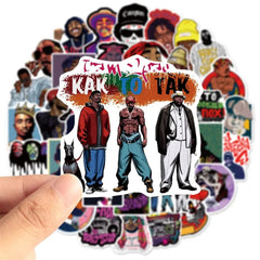 50PCS East/West Coast Rap Graffiti Stickers